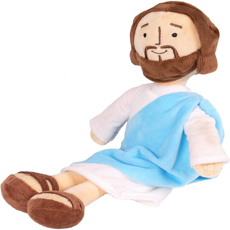 Boneka isi untuk anak laki-laki perempuan 13 "klasik Yesus mewah Kristus mainan religius selamat hidup dengan senyum pesta agama panas