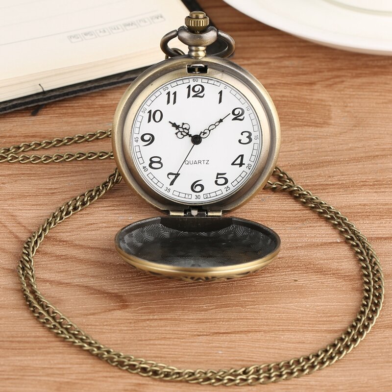 Reloj de bolsillo de cuarzo para hombres y mujeres, pulsera masculina de cuarzo con diseño de calavera Retro, con extensión de cuarzo, regalo