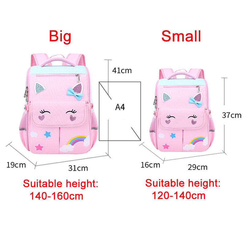 Mädchen rucksack Grundschule Tasche rucksäcke für kinder kinder tasche Orthopädische Schule rucksack 1 grade Nette Rucksack Schul