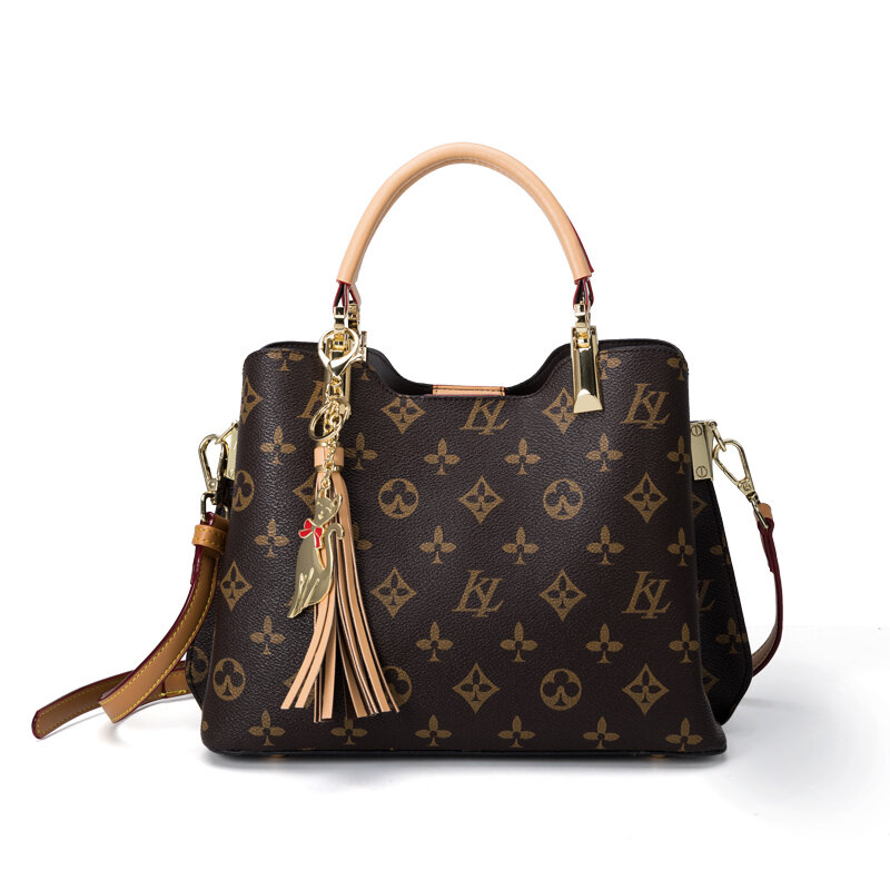 2020 고품질 정품 가죽 어깨 가방 유명 디자이너 여성 지갑과 핸드백 대용량 캐주얼 토트 루이 가방