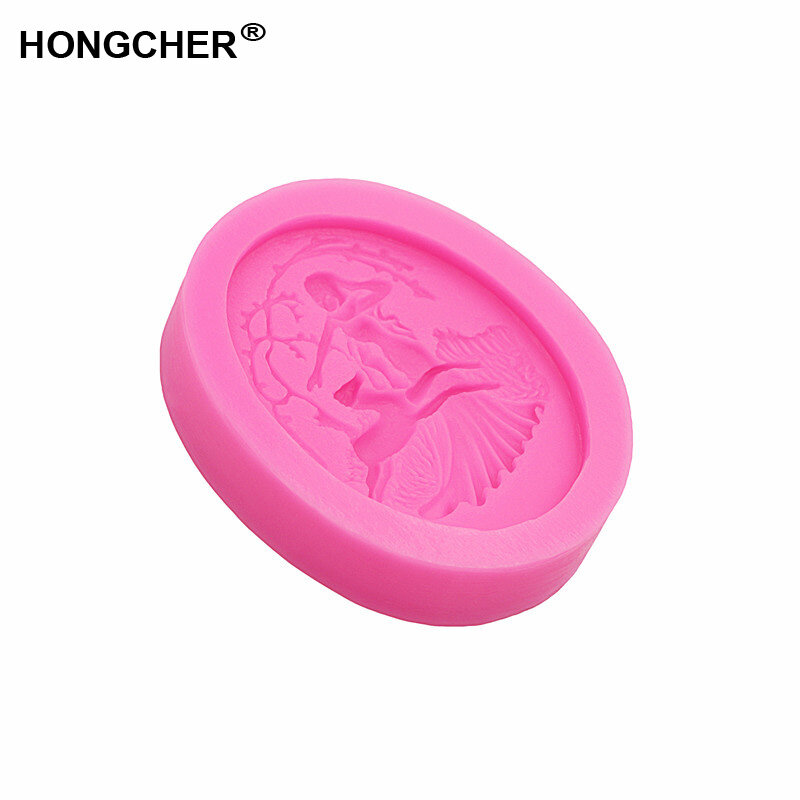 New Angel elk fondant cake silicone mould DIY handmade chocolate mold kitchen baking cooking gadget flexible clay moulds