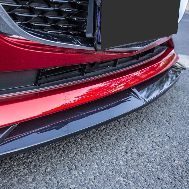 For Mazda 3 Sedan Axela 2020 2021 2022 Front Bumper Lip Splitter Diffuser Spoiler Guard Cover Trim Tuning Accessories Body Kit