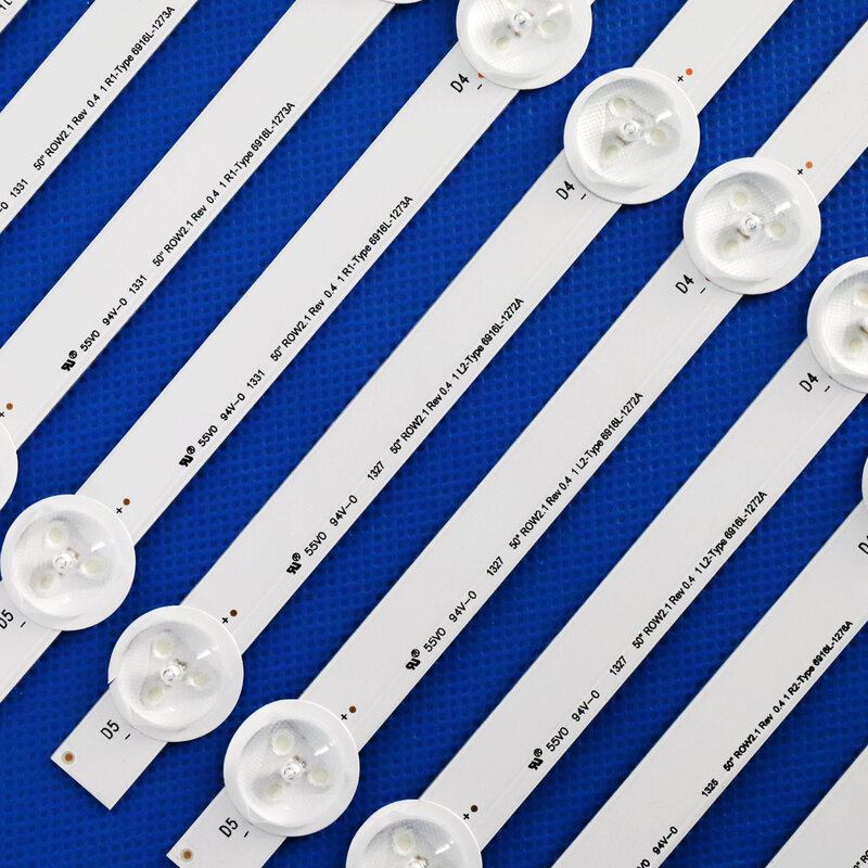 (Kit baru) 12 buah pengganti Strip LED untuk LG 50LN5600 LG kit 121272a 1241A 1273 1276A