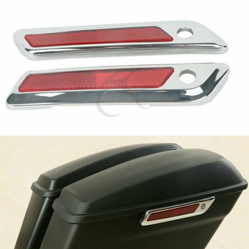 Motorcycle Saddle Bag Hinge Latch Covers For Harley Touring Street Glide FLHX FLHR FLTRX Electra Glide Road King 14-20 3 colors