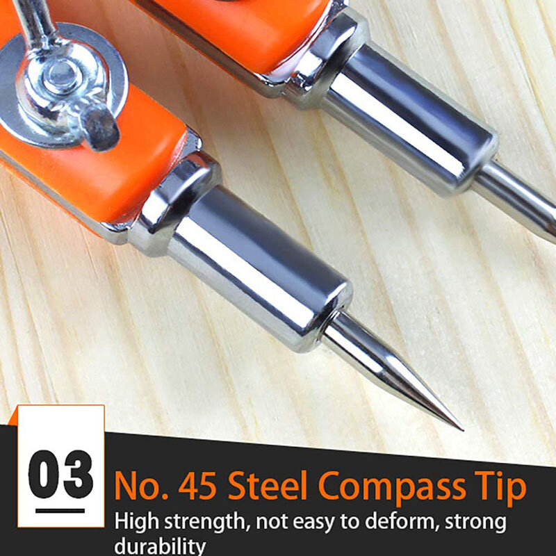 大工仕事用のCarpenter精度鉛筆直径調整可能な仕切りマーキングおよび印刷コンパス90/150cm