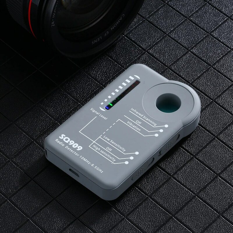 Proker original spy câmera escondida detector de bugs de áudio alarme de vibração anti-sincero anti-espionagem