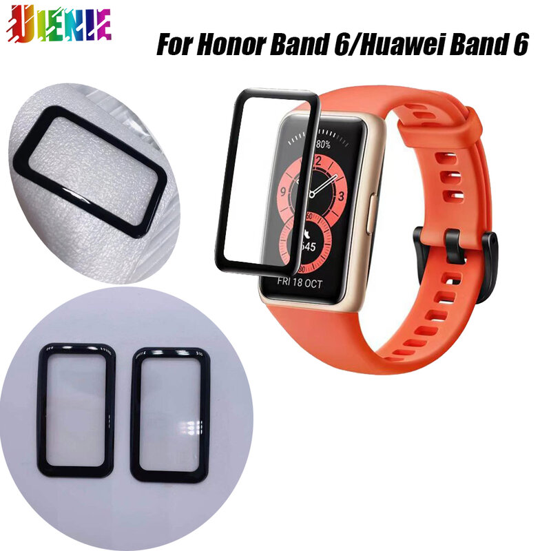 Película protectora compuesta curvada 3D para Honor Band 6/Huawei Band 6, Protector de pantalla para Honor Band6, película protectora antiarañazos