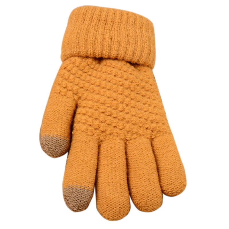 Women Man Autumn Winter Soft Knit Touch Screen Gloves Texting Capacitive Smartphone Warm Touch Screen Ski Gloves