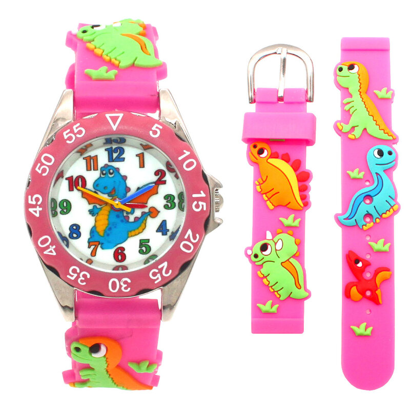 Relojes deportivos de pulsera para niños, niñas y estudiantes, bonitos relojes de cuarzo de silicona, regalo de fiesta