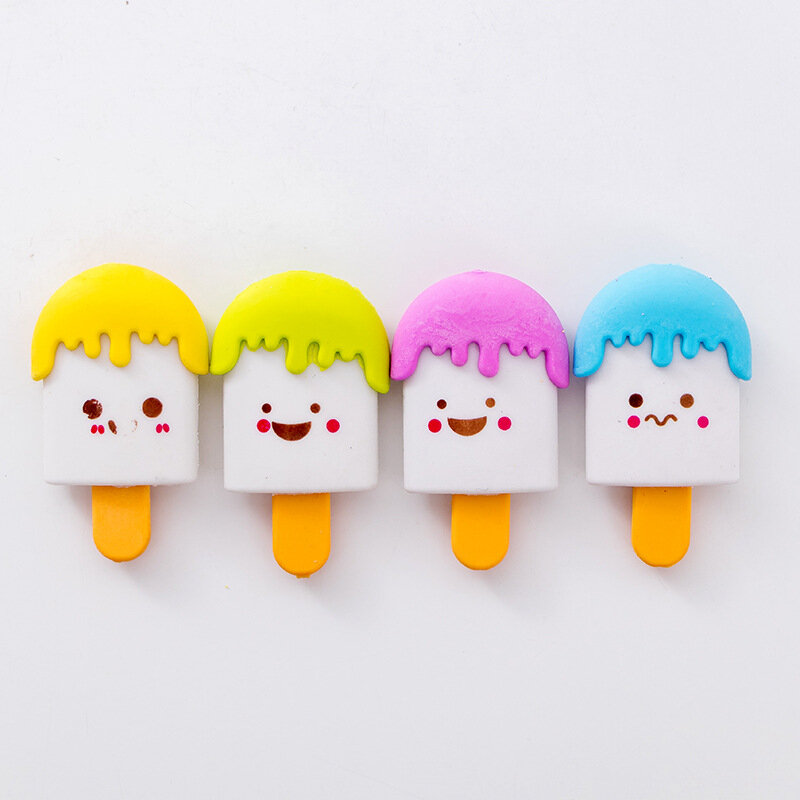 1 шт. ластик для мороженого, креативный мультяшный ластик Meng Wu, оптовая продажа