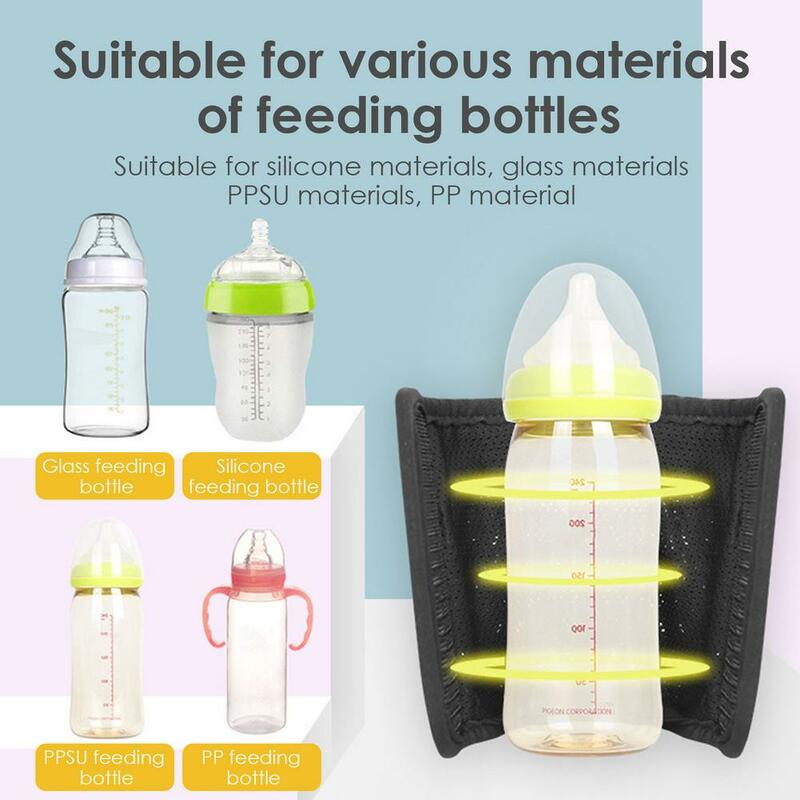 Bolsa calentadora de biberones USB, calentador de leche, calentador de biberones para el cuidado del bebé, dispositivo de leche caliente inteligente, portátil y ajustable