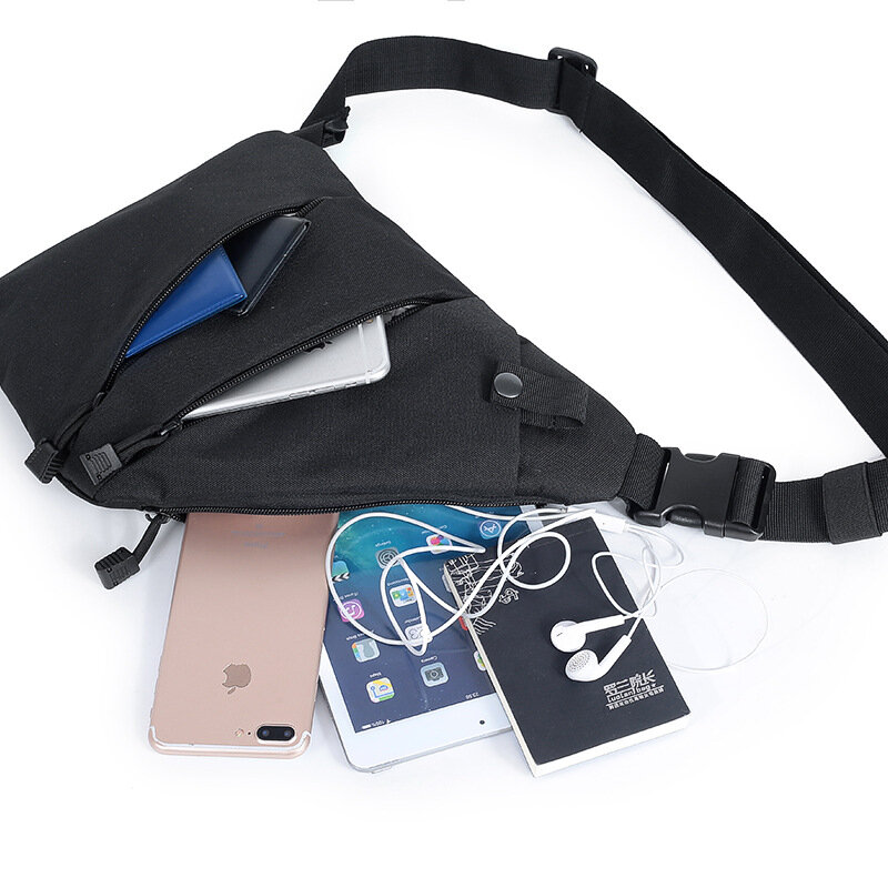 Men's Personal Anti-theft Chest Bag Camouflage Canvas Shoulder Bag Pistol Bag Cycling Sports Bag Messenger Bag Crossbody Bag