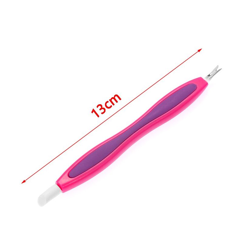Hot sale Double Sided Nail Art Fork Nipper V-shaped Pusher Cuticle Remover Dead Skin Trimmer Pedicure Peeling Manicure Tool