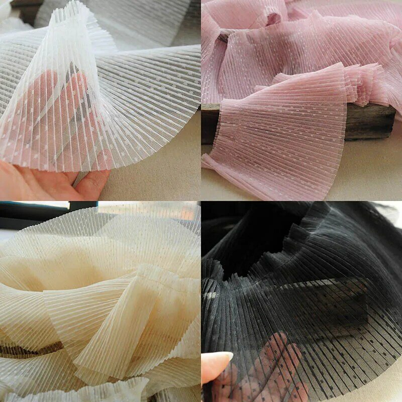 1M haute qualité dentelle tissu Tulle 15cm dentelle ruban couture garniture Guipure Dot élastique dentelle tissu pour robes de mariée dentelle PQ6