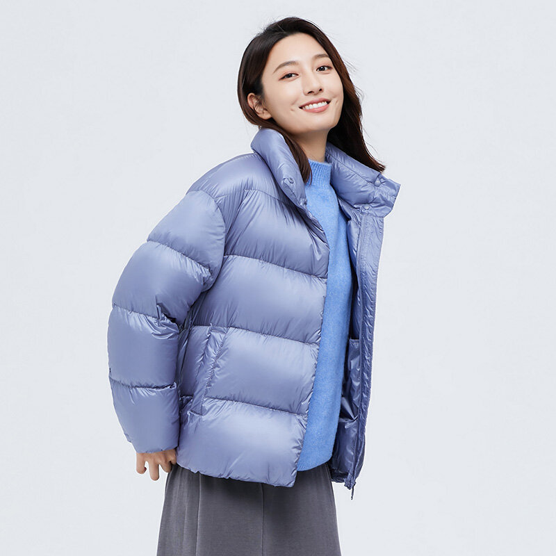 따뜻한 화이트 오리털 면 파커 짧은 코트 및 재킷 h00111 여성용, 학생, 가을 겨울, 2020 신상