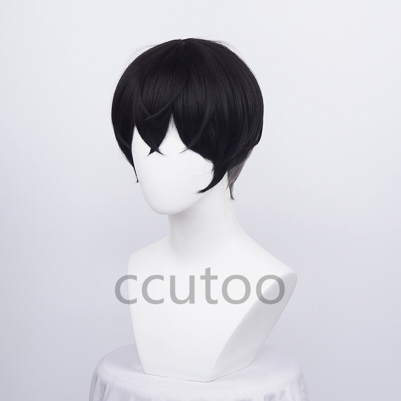 Chifuyu-pelucas Matsuno de Los Vengadores de Tokio, gradiente gris y negro, Cosplay de Anime, pelucas sintéticas resistentes al calor + gorro de peluca