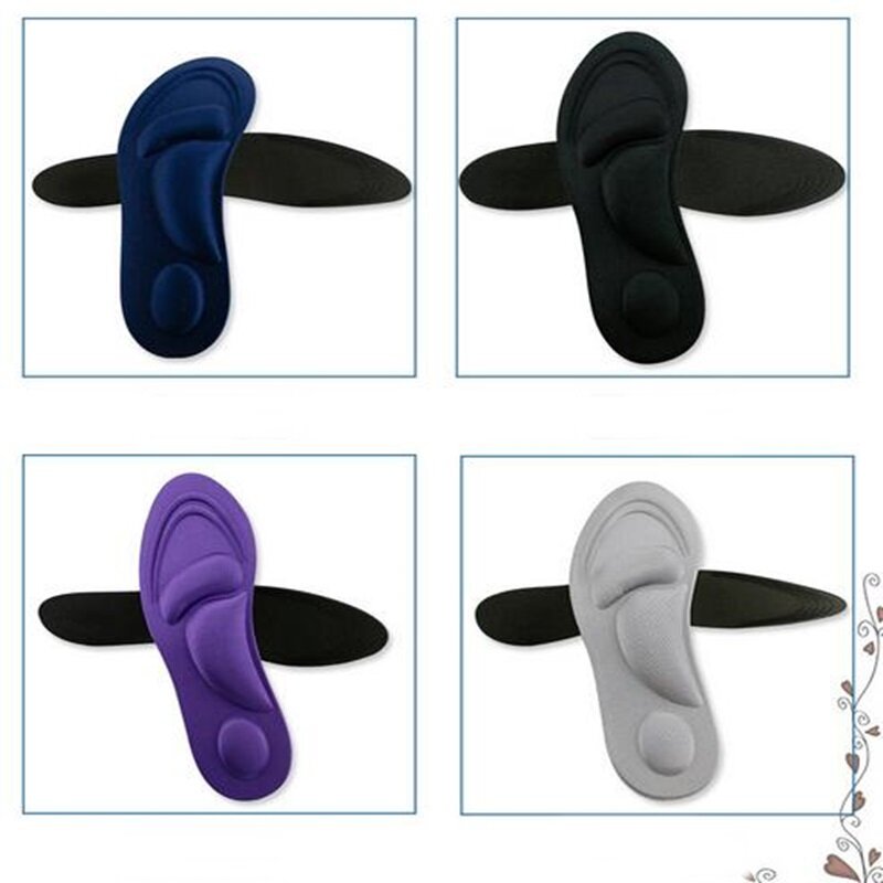 4D Sport Sponge Soft Insole High Heel Shoe Pad Pain Relief Insert Cushion Pad Sneakers  Accessories