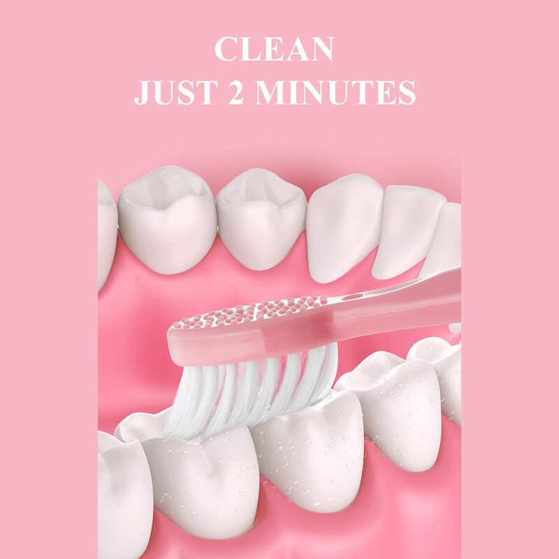 3 en 1 cepillo de dientes eléctrico impermeable patrón de dibujos animados cepillo de dientes de doble cara limpia productos de baño de higiene bucal