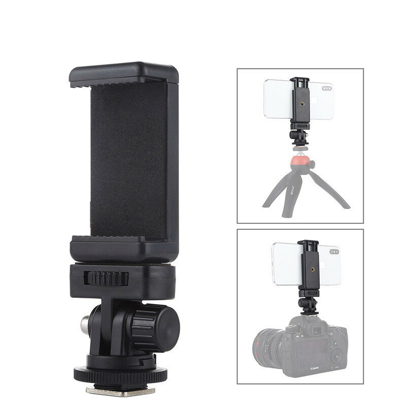 Adaptador de trípode Flexible para cámara, soporte para teléfono con zapata fría para iPhone, Samsung, Canon, Nikon, Sony, DSLR