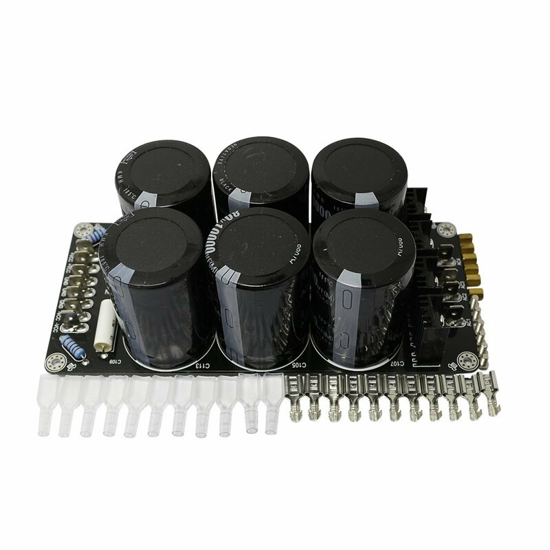 Placa de suministro de amplificador de potencia de alta calidad, 6x10000uF/80V, dos paralelas