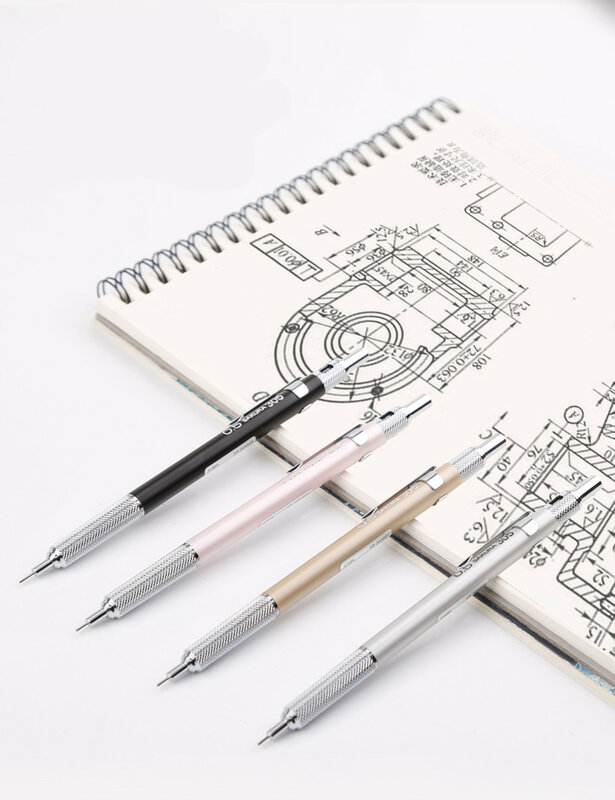 Sakura-lápis mecânico automático de metal 0.3/0.5mm, grafite, desenho de escola e escritório, recarga