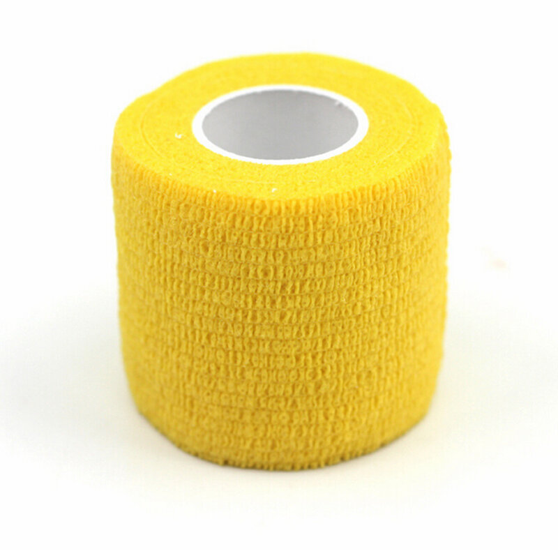 Rollo de cinta adhesiva de algodón para gimnasio, vendaje elástico terapéutico para lesiones por fisio, 4,5 M x 5CM, 1 unidad