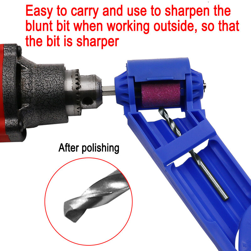 Portable Corundum Drill Bit Grinding Wheel Drilling Sharpener Powered Hand Tool Parts For 2-12.5mm Metalworking