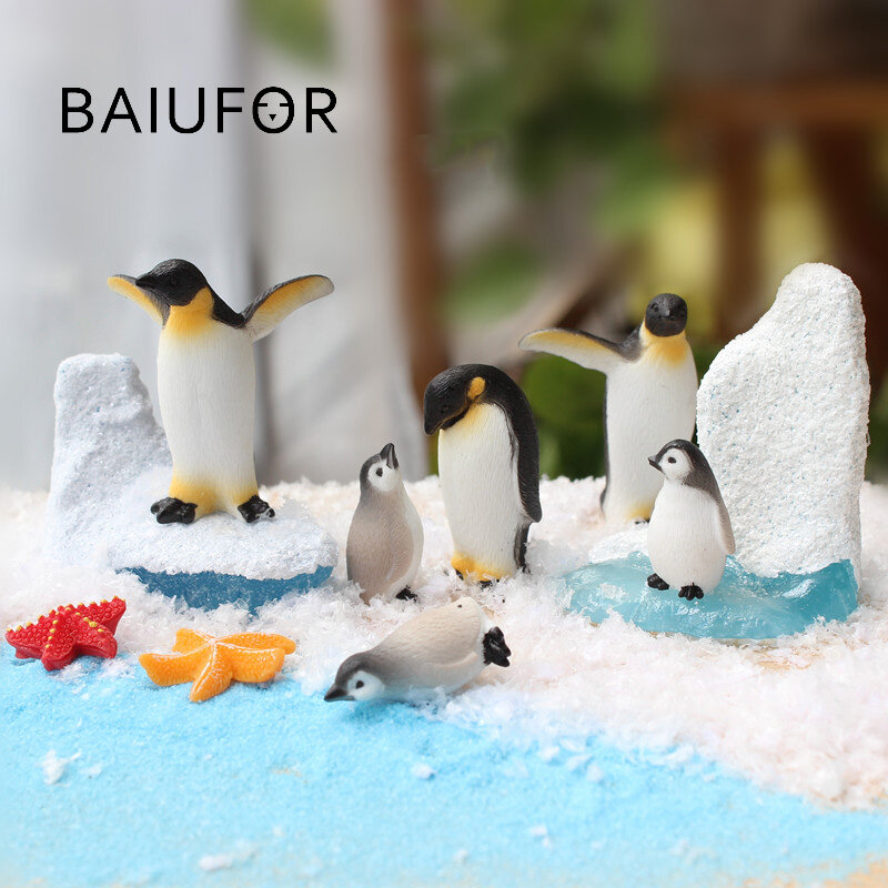 Миниатюрная фигурка айсберга BAIUFOR для детей, миниатюрная фигурка зимы, подарок на день рождения, украшение для дома