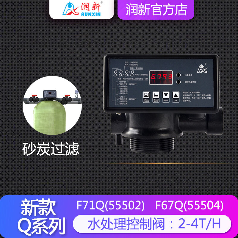 Новый продукт, автоматический фильтрующий клапан серии Q, многоходовой клапан для очистки воды F71Q1 F67Q3 55502