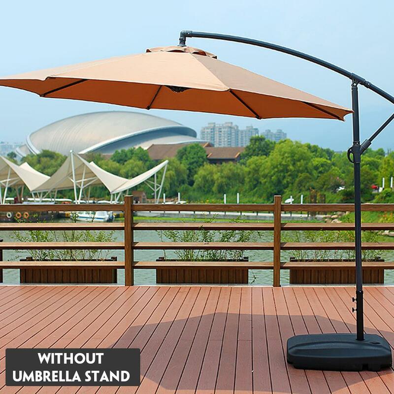 2M Parasol Patio Sunshade Umbrella Cover for Courtyard Swimming Pool Beach pergola Waterproof Outdoor Garden Canopy Sun Shelter