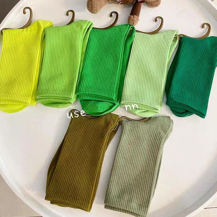 CHAOZHU-Calcetines de algodón peinado para hombre y mujer, medias suaves y elásticas para monopatín, de uso diario, para las 4 Estaciones, 40 + colores