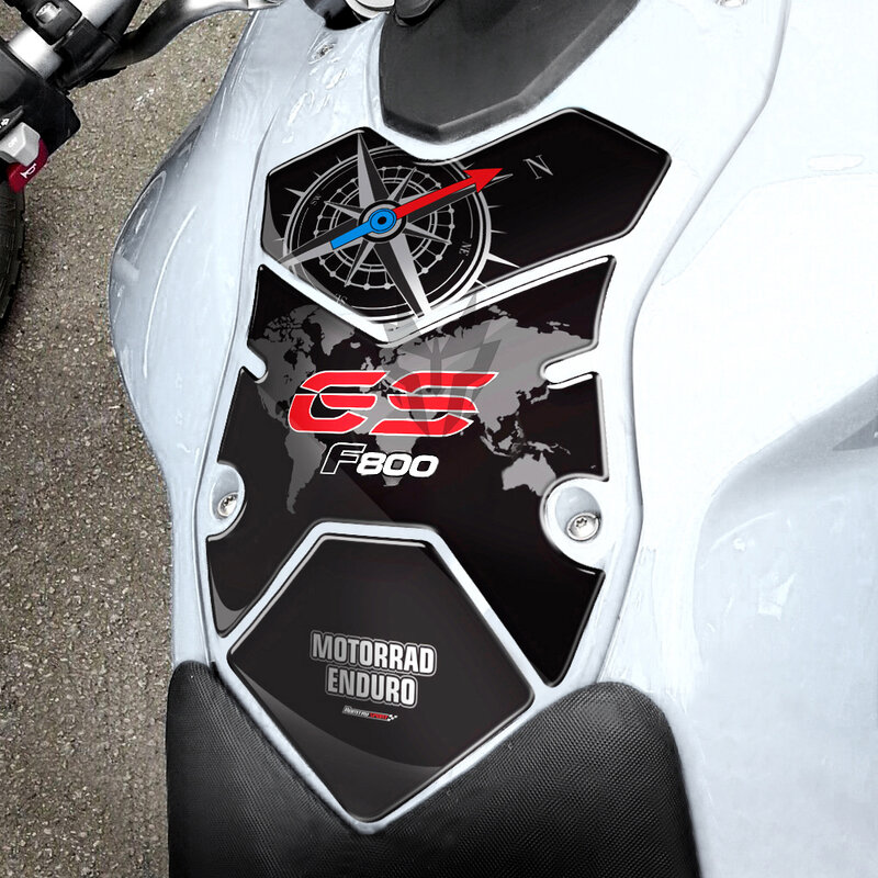 Pegatina 3D para motocicleta, almohadilla protectora para tanque de combustible y Gas, funda para BMW F800GS F800 GS 2008-2015