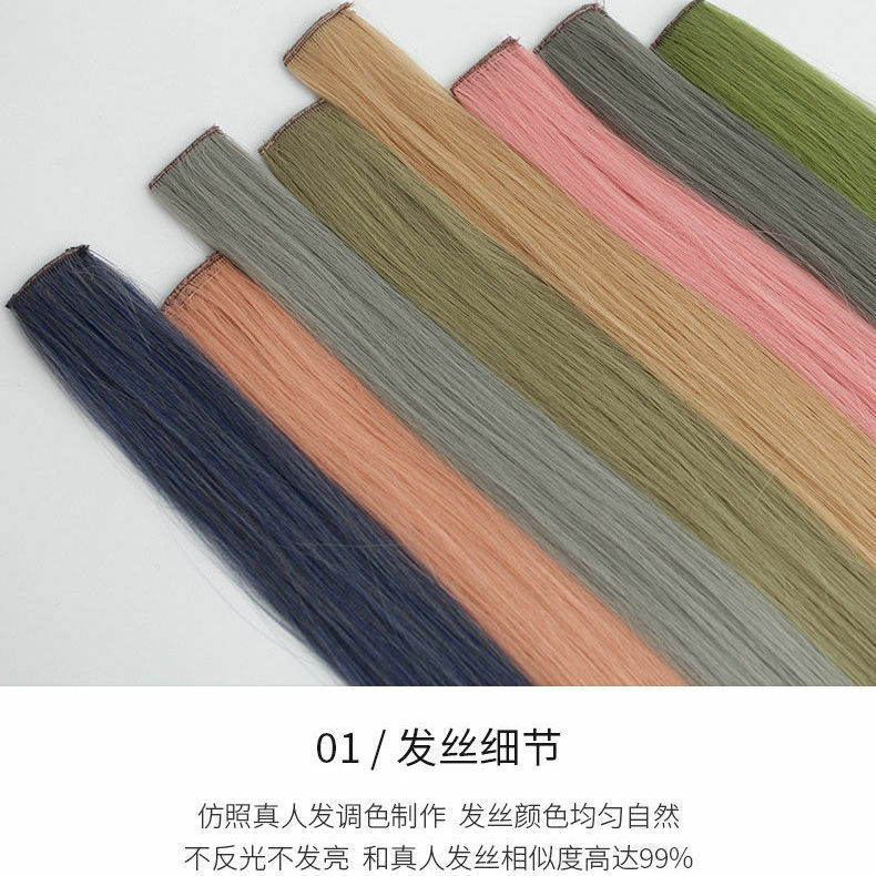 Hanging ear style color pop color highlighting one piece patch seamless small piece head ornament decorative hairpin