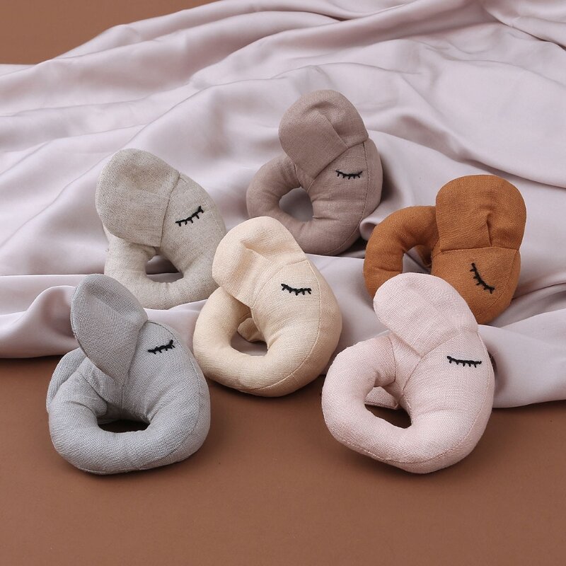 Cartoon Elephant Baby Rattle Plush Stuffed Doll Newborn Hand Bells Mobile Rattle Musical Shaking Toys Kids Early Educational Toy