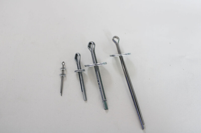 20set--20mm-60mm 1pcs Split pin + 2pcs washer meteal movable joint for toy or leather fixed findings