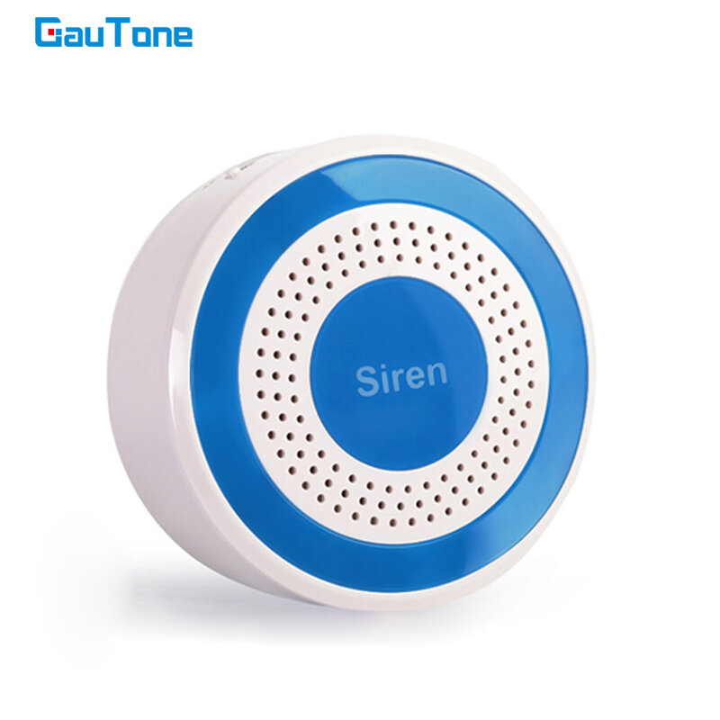 GauTone-Sensor de alarma de luz estroboscópica para sistema de alarma de seguridad, sirena inalámbrica, 85dB, 433MHz, Wifi, GSM