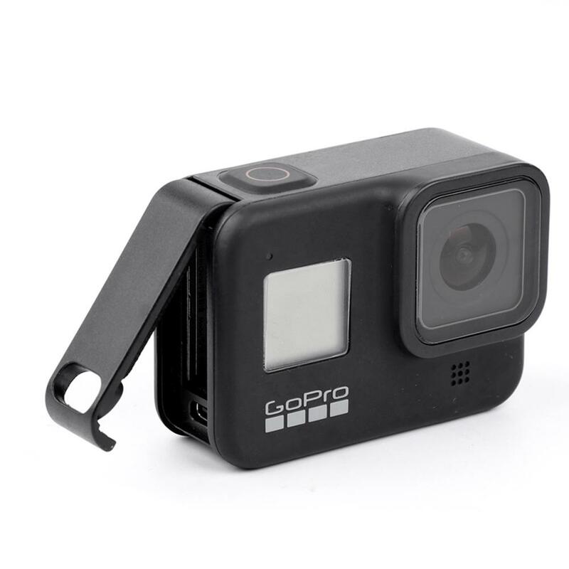 Baterai Sisi Penutup Untuk GoPro Hero 8 Tahan Debu Pintu Housing Case Tutup Biaya untuk Go Pro Hero8 Kamera Hitam aksesoris