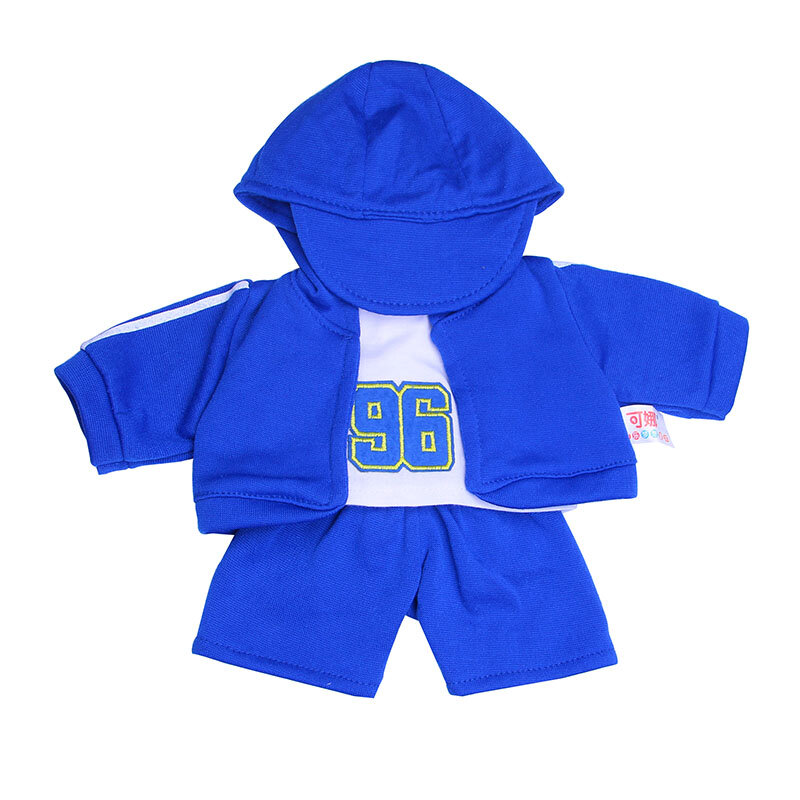 4Pcs Sports Set=Hat+Clothes+T-shirt+Pants For18 Inch American&43 CM Born Baby Doll Clothes Accessories Generation Christmas Gift