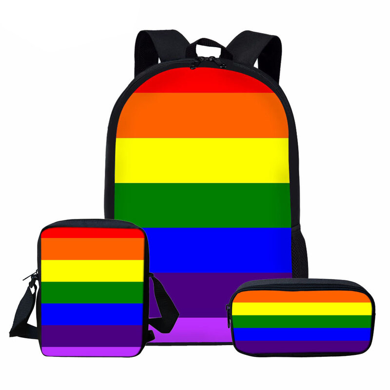 Borsa da scuola colorata arcobaleno per bambini borsa da scuola per bambini borsa da viaggio per bambini borsa da viaggio per donna Mochila femmina
