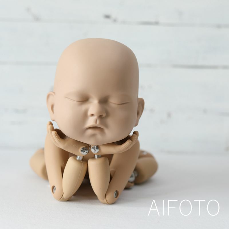 Modelo de entrenamiento de simulación de bola de Metal, articulación de muñeca flokati, accesorios de fotografía para bebé recién nacido, accesorios de estudio