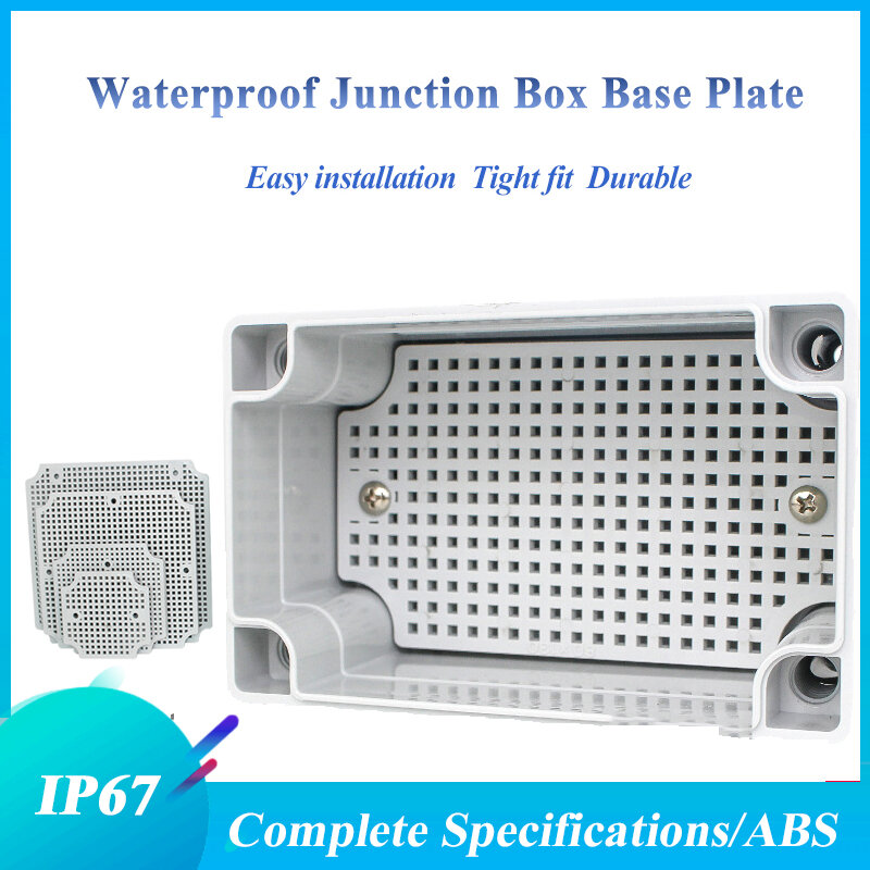 Base da caixa de junção à prova d'água ip67, placa de base para montagem em favo de mel abs, monitoramento ao ar livre, caixa à prova d'água, placa de base fixa