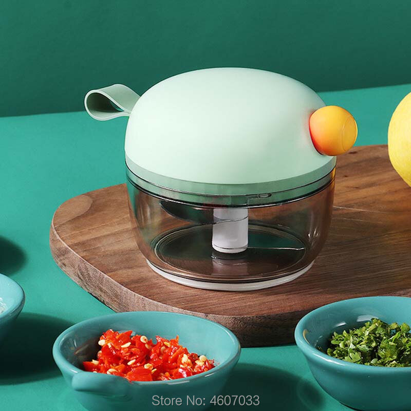 Verdura aglio peperoncino cutter integratore alimentare Mini manuale a mano pull tagliaverdure trituratore di verdure grinder