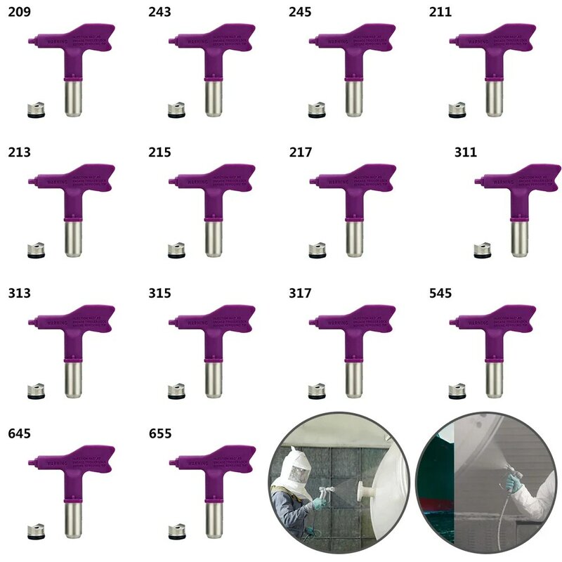 Airless Spray Tip Nozzle Spray Tips Verfspuit Fijne Afwerking Afdichting Mondstuk 209 655 Airbrush Tip Voor Sproei Tip Huis Tuingereedschap