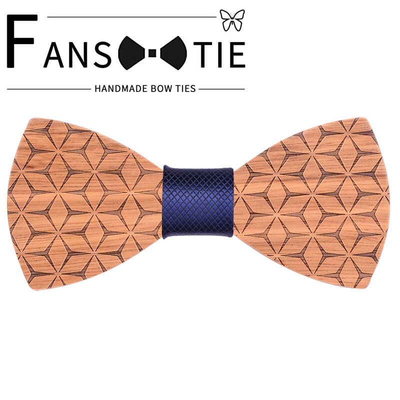 Fashion Wooden Bow Tie Accessory Wedding Party Christmas Gifts For Mens Wood Carved Bowtie Neck Wear Suit Men Women Garavat Ties