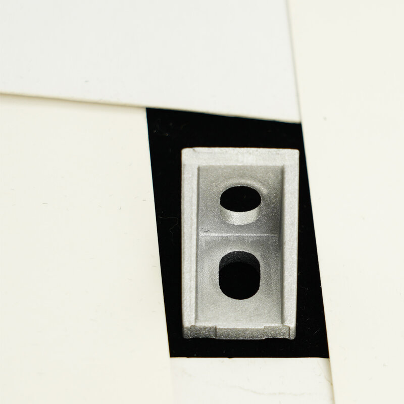 Set Konektor Profil Aluminium Braket Sudut dengan Soket Hex Baut Sekrup T Slot Pengencang Mur Perangkat Keras untuk Aksesori Furnitur