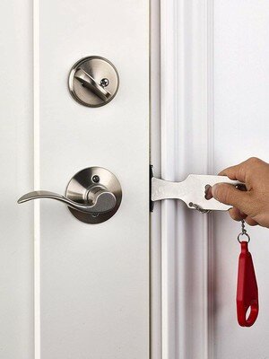 New stocks Portable Hotel Door Lock Locks Self-Defense Door Stop Travel Travel Accommodation Door Stopper Door Lock