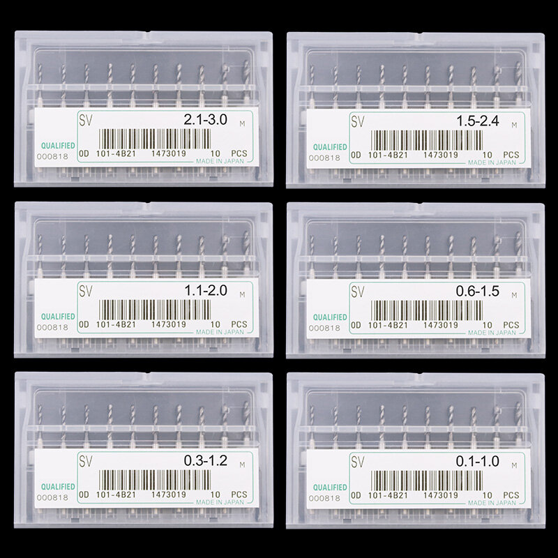 Brocas de placa de circuito de impresión, microbrocas de carburo, CNC, PCB, taladro helicoidal, 0,1-3,0mm