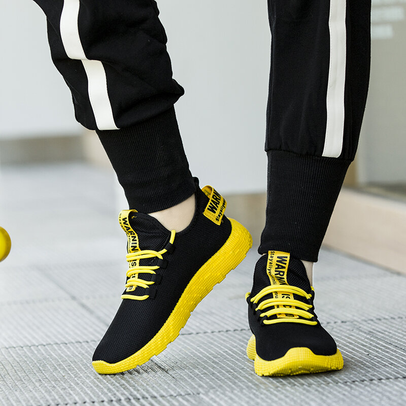 Sneakers da uomo 2021 nuove scarpe da uomo traspiranti stringate in rete moda Casual antiscivolo da uomo scarpe vulcanizzate Tenis Masculino