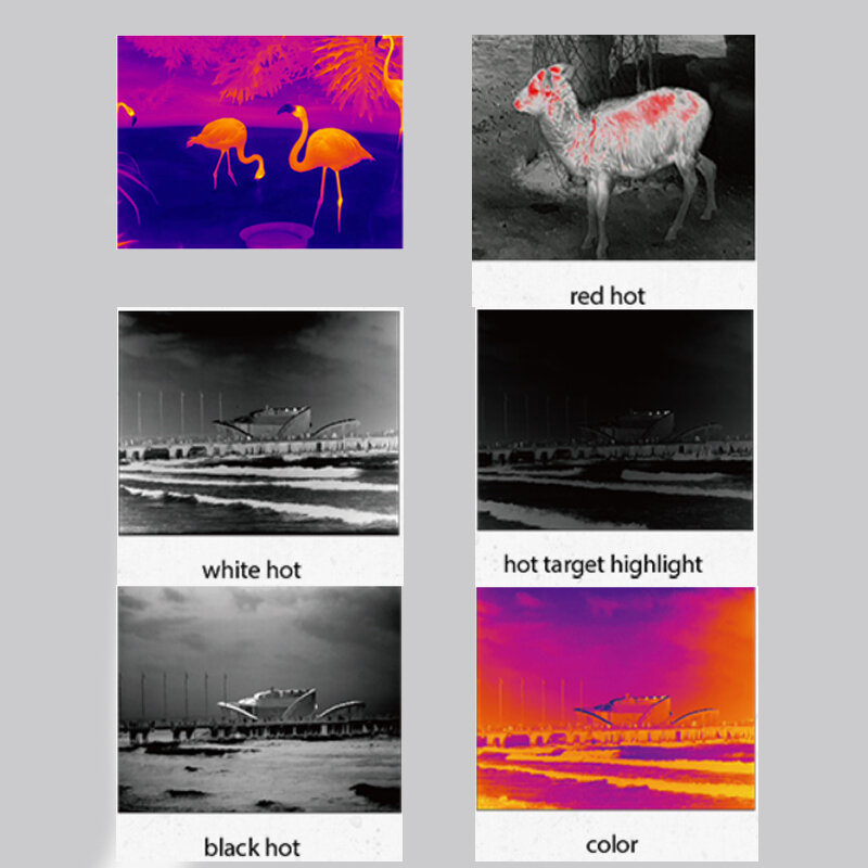 Indolay-Cámara de imagen térmica infrarroja para caza, Monocular telescópico de visión nocturna, 640x512 píxeles, E2n/E6Pro