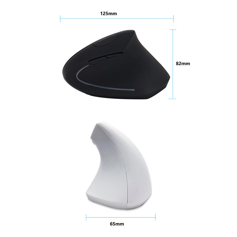 Mouse Gaming 3D Vertikal Nirkabel 2.4G, Mouse Optik Komputer DPI Dapat Disesuaikan Ergonomis, Mouse Gamer, Cocok untuk Rumah Kantor